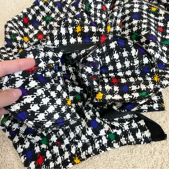 Vintage Impressions of California Colorful Houndstooth Button Down Blouse - Picture 9 of 14
